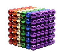 Neo Cube Нео Куб 5 мм кольоровий, Головоломка, Різнобарвний нео куб, Антистрес магнітні кульки, Магнітний, у