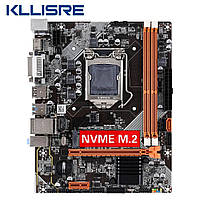 Новая Kllisre B75 LGA 1155 DDR3 M2 NVME USB 3.0 SATA 3 системная плата материнская Intel B75 Socket