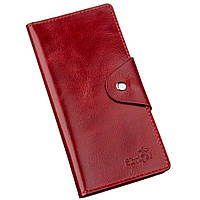 Бумажник женский вертикальный из кожи алькор SHVIGEL 16172 Красный