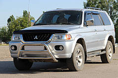 Кенгурятник WT022 нерж для Mitsubishi Pajero Sport 1996-2007