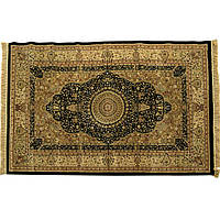 Ковер комнатный Mutas carpet Mone Classic 150х230 см с узором черным бежевый (44102.020)
