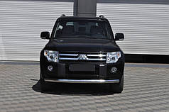 Передній захист ST008 нерж. для Mitsubishi Pajero Wagon IV