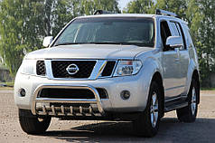 Кенгурятник WT008 нерж для Nissan Navara 2006-2015 рр