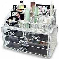 Органайзер для косметики Cosmetic Box 4 Drawer, Органайзер для косметики акриловый, Косметический органайзер,