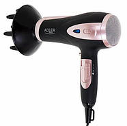 Фен для волосся з іонізацією Adler AD 2248 2200W Black, фото 3