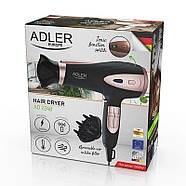 Фен для волосся з іонізацією Adler AD 2248 2200W Black, фото 4