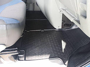 Гумові килимки 3 шт  Stingray 1-20242 для Nissan Primastar 2002-2014рр, фото 2