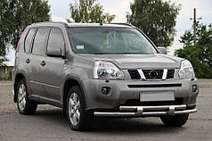 Передній захист ST015/2 нерж для Nissan X-trail T31 2007-2014рр