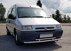 Передній захист ST016 нерж 60/42 мм для Peugeot Expert 1996-2007 років