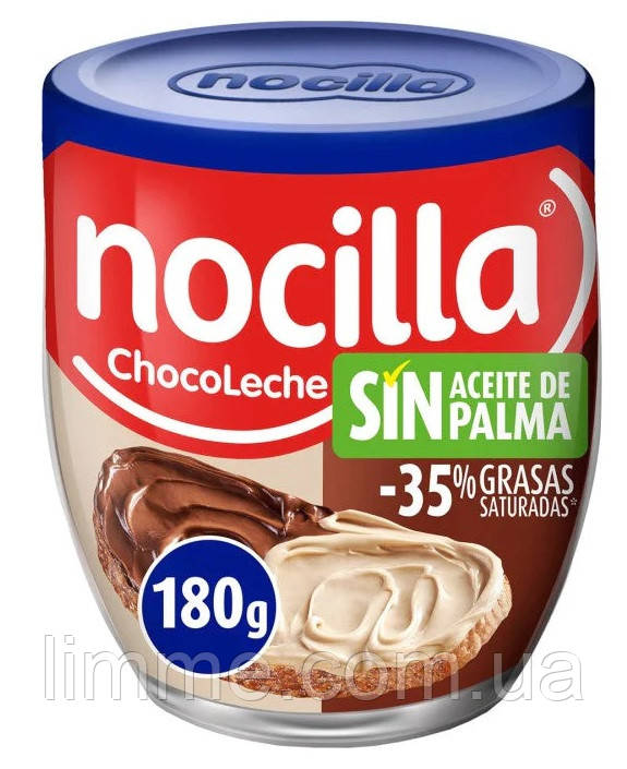 Какао-крем NOCILLA ChocoLeche з лісовими горіхами та молоком 180g