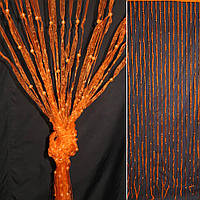 Штора декоративна з капронової тасьми 80х175 см помаранчева (48706.009)