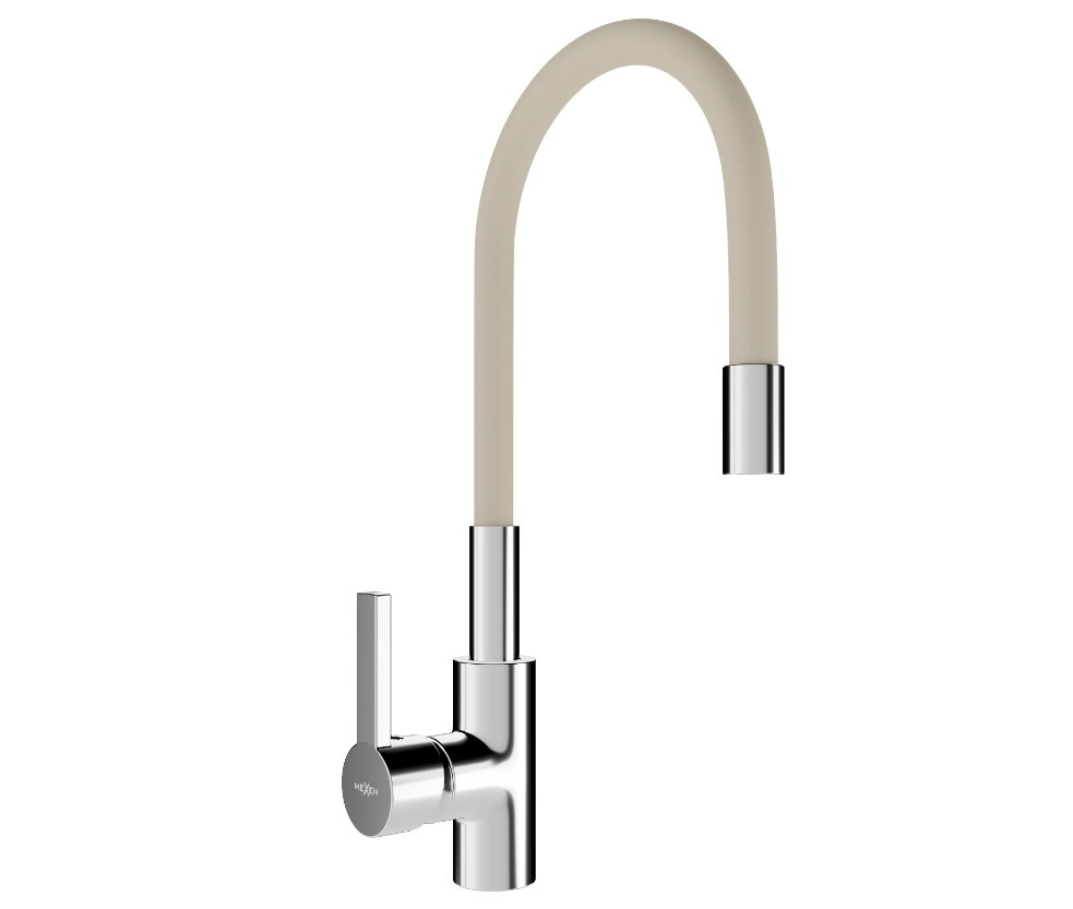 Змішувач для кухні MEXEN FLEX BEIGE CHROME, фото 1