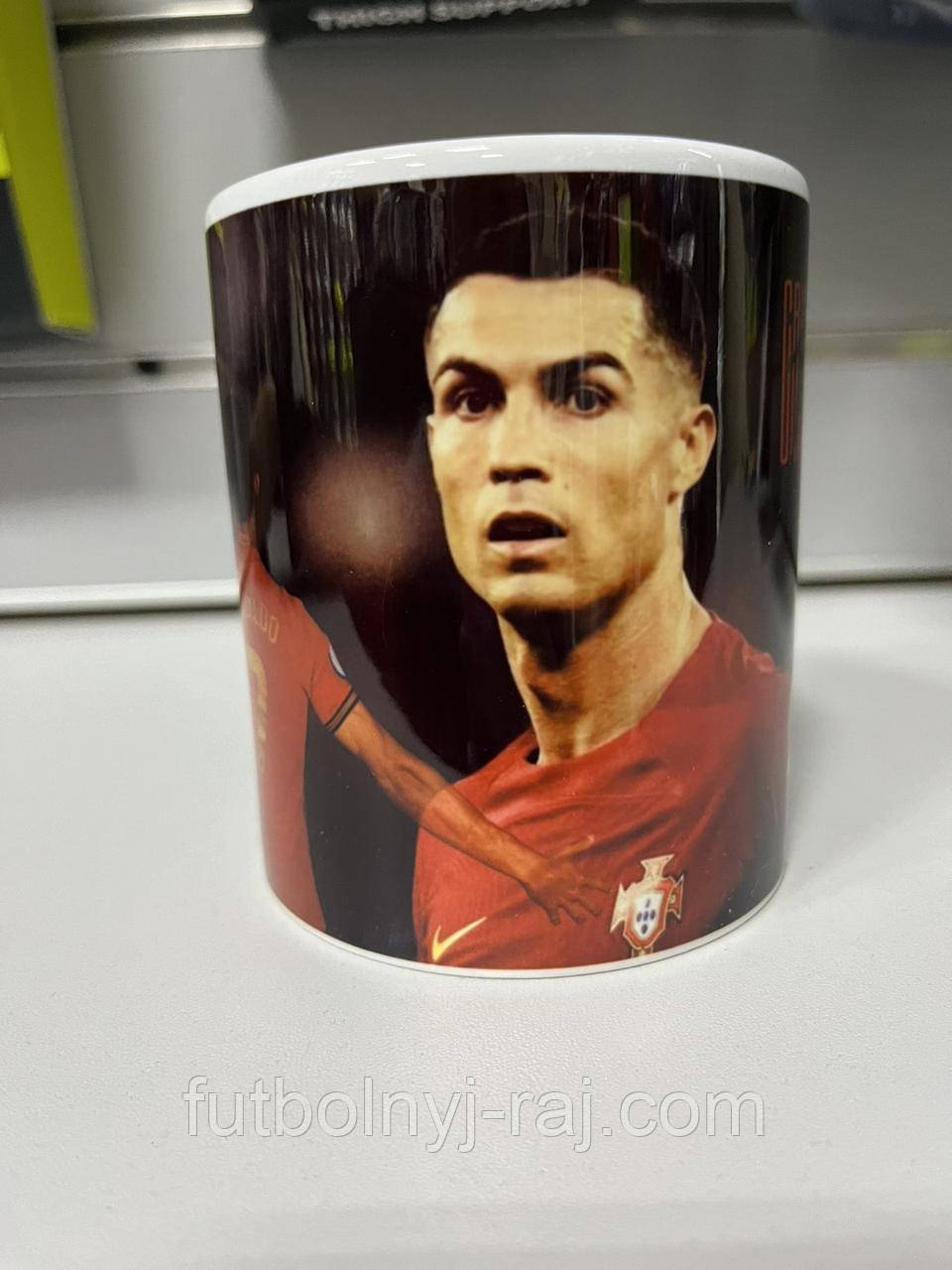 Чашка чайная футбольная с изображением Криштиану Роналду - фото 1 - id-p1492466440