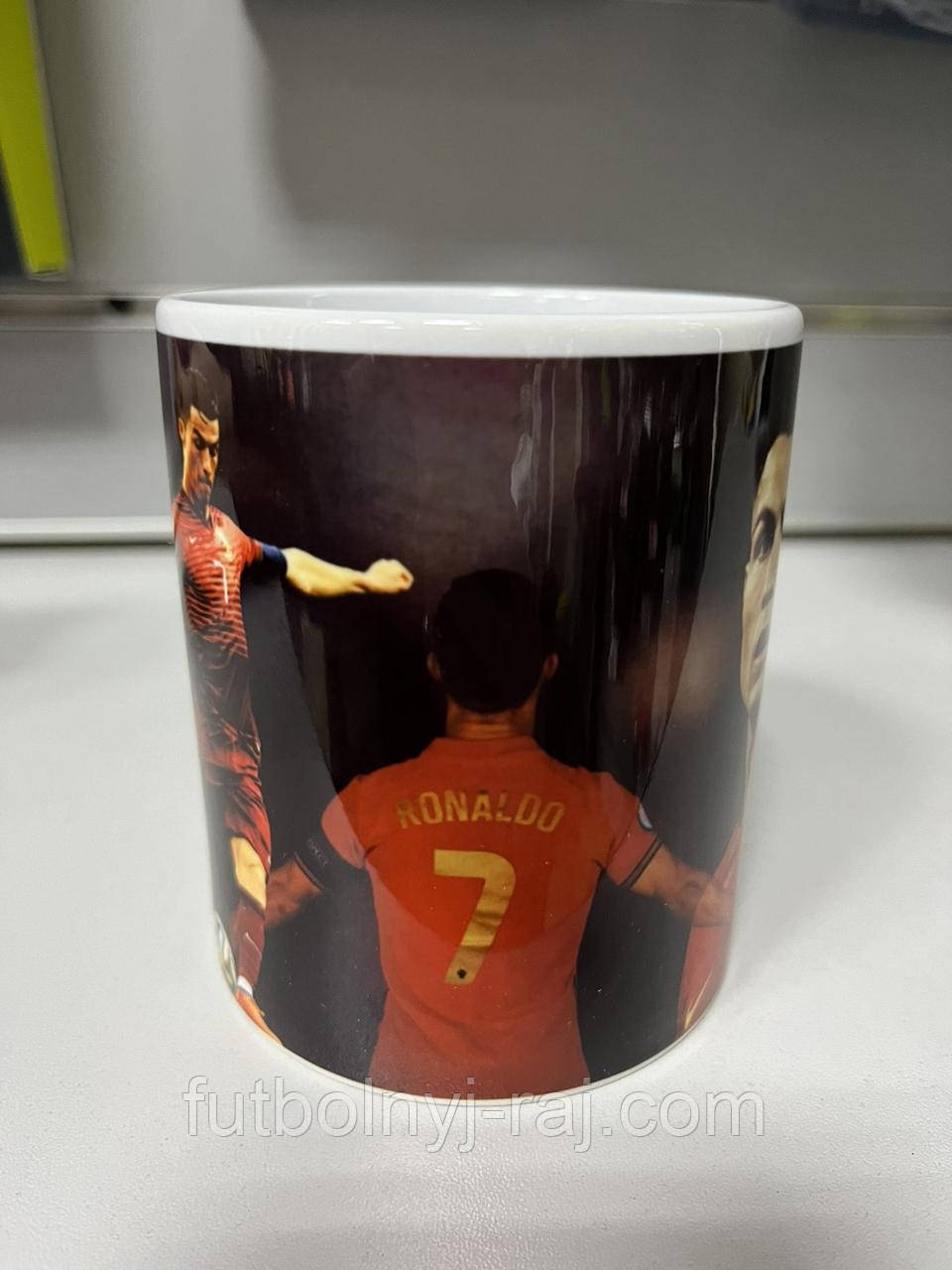 Чашка чайная футбольная с изображением Криштиану Роналду - фото 3 - id-p1492466440