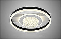 Люстра світлодіодна LED з пультом, DIMMER, 88w Sneha (99653716040/3 BLACK+WHITE), фото 2