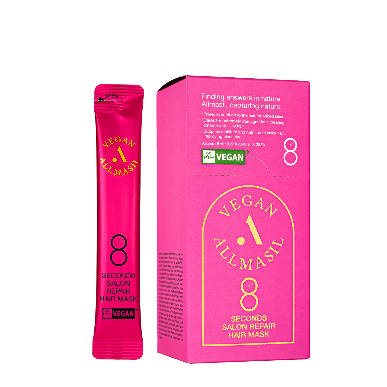 Маска для волос All Masil 8 Seconds Salon Repair Hair Mask 8 мл - фото 1 - id-p2102457180