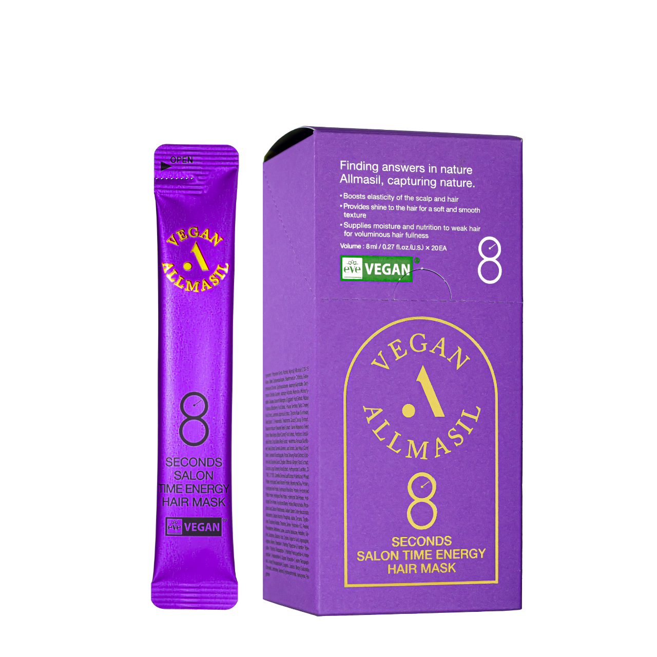 Маска для пошкодженого волосся All Masil 8 Seconds Salon Time Energy Hair Mask 8 мл, фото 1