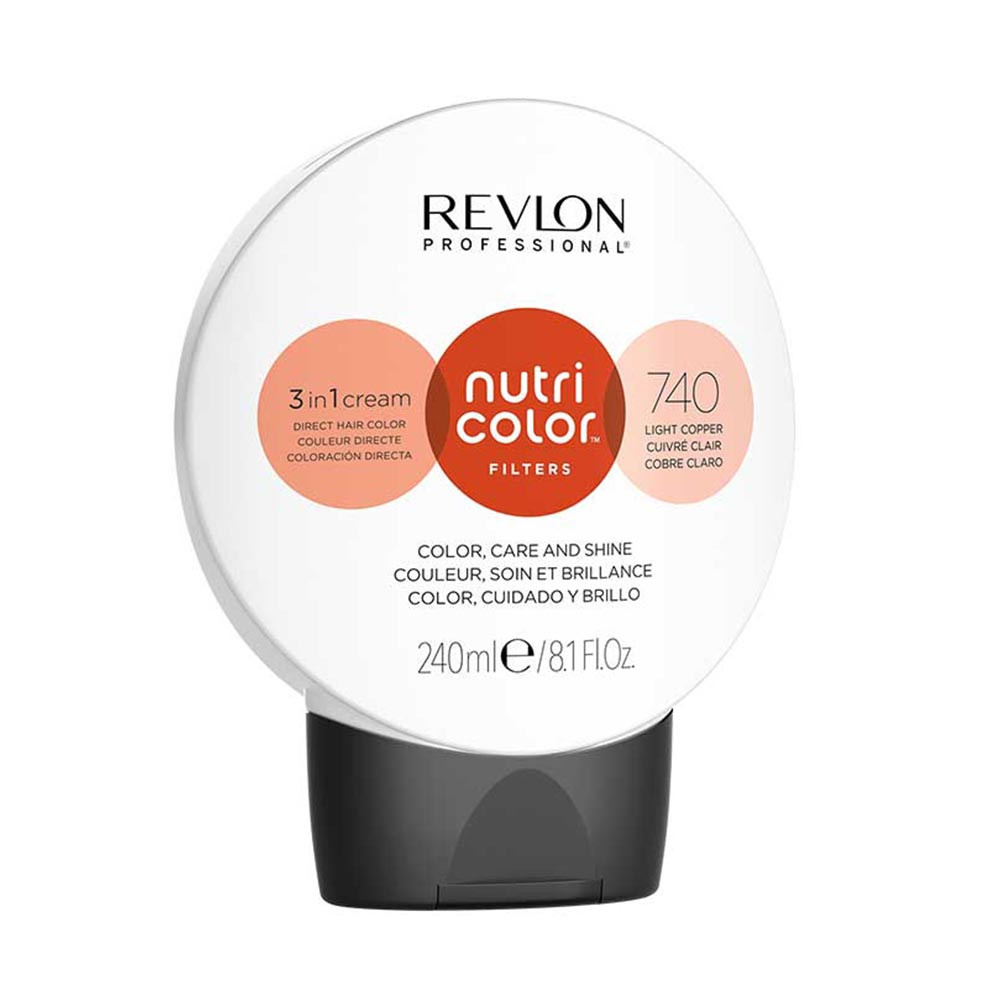 Тонувальний крем-бальзам для волосся, 240 мл Revlon Professional Nutri Color Filters 740 - Light Copper 100 мл