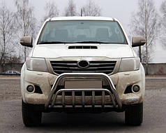 Кенгурятник WT002 нерж. для Toyota Hilux 2006-2015 рр