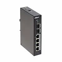 Свитч Dahua DH-PFS4206-4P-96 Коммутатор 4-портовый Управляемый POE коммутатор Сетевой коммутатор Свитчи