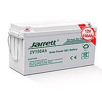 Аккумулятор гелевый Jarrett GEL Battery 150 Ah 12V, официальный, для solar панелей 6FM150