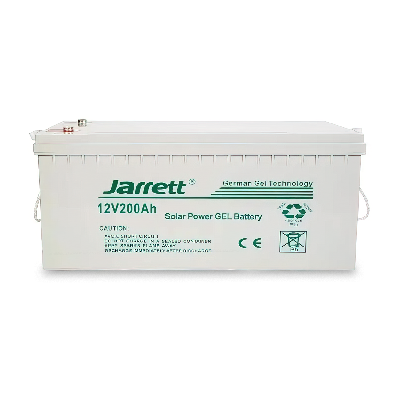 Гелевый аккумулятор Jarrett 12В, 200Ач для домашних систем электропитания - фото 1 - id-p2105799914