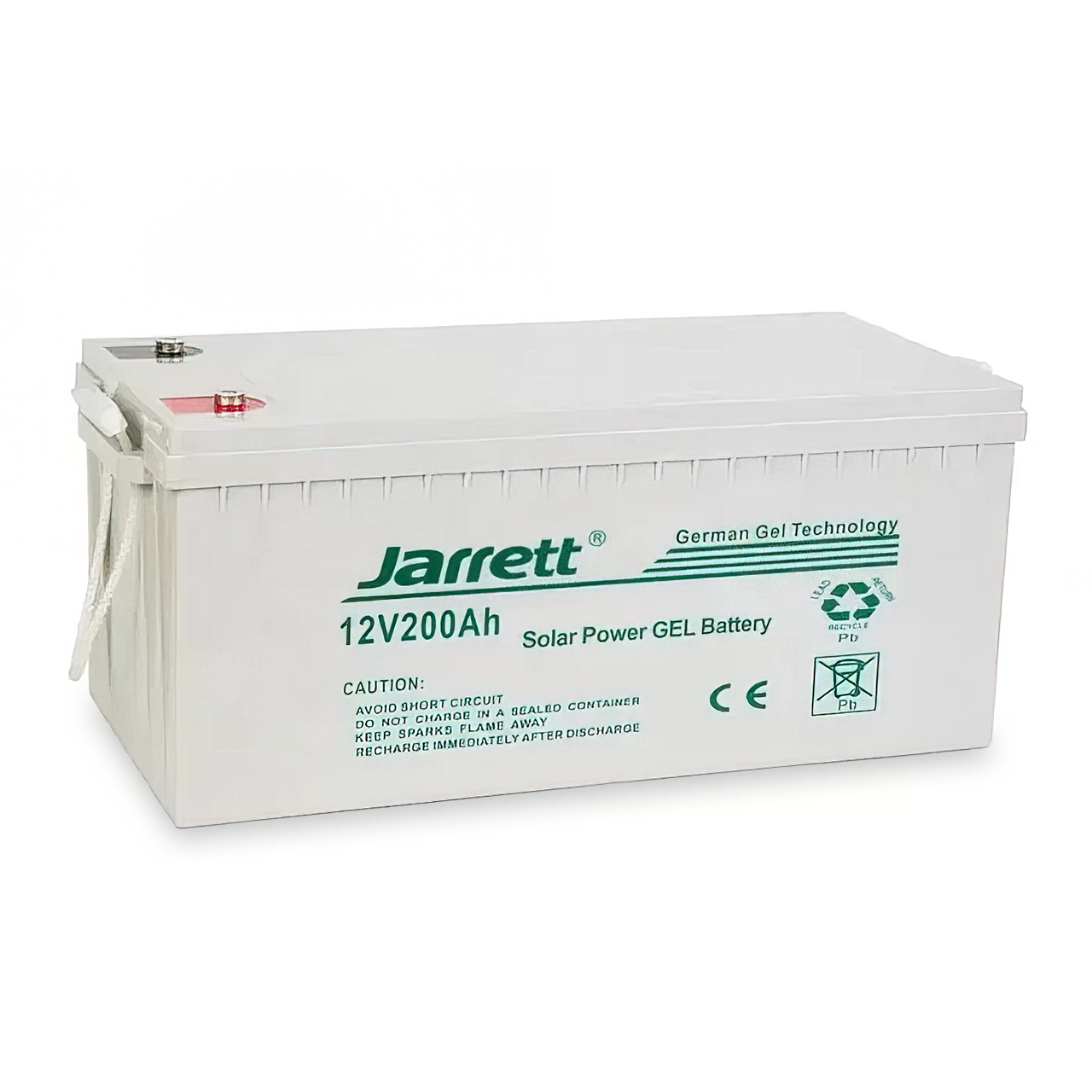 Гелевый аккумулятор Jarrett 12В, 200Ач для домашних систем электропитания - фото 2 - id-p2105799914