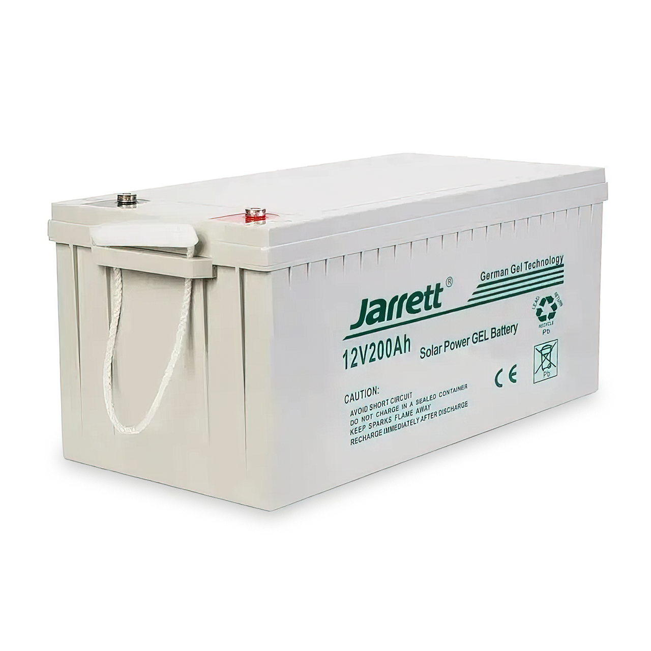 Гелевый аккумулятор Jarrett 12В, 200Ач для домашних систем электропитания - фото 3 - id-p2105799914