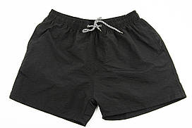 Оптом чоловічі пляжні шорти батал для купання та прогулянок (арт. 24-15-19) чорний 56-64рр.