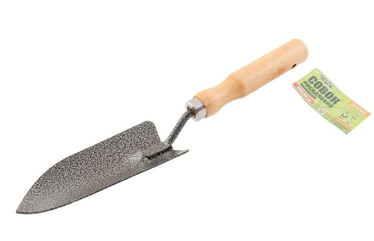 Лопатка совок звужений з дерев'яною ручкою 300*60мм 14-6188 Mastertool
