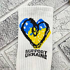 Шкарпетки жіночі високі весна/осінь р.36-40 білі з малюнками теніс URBAN 30038584, фото 2