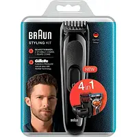 Тример для стрижки бороди Braun SK3000 4 в 1 з бритвою Gillette