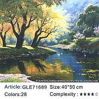 Картина для раскраски по номерам Алмазная GLE71689 (40 * 50 в коробке, Природа)