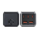 Мережевий зарядний пристрій ACEFAST Z2 PD75W GaN (3*USB-C+2*USB-A) desktop charging adapter Black, фото 4