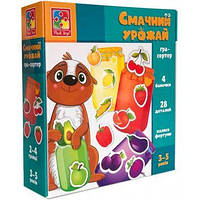 Мини-развивашка "Вкусный урожай" укр., в кор. 17*16*5см, ТМ Vladi Toys, Украина