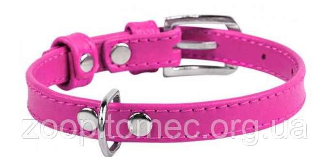 Нашийник для собак і котів Waudog ВауДог Glamour без прикрас рожевий (ширина 9 мм, довжина 19-25 см), фото 1