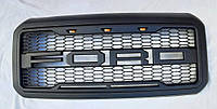 Ford F-250 Mk3 P473 2011+ решетка радиатора с LED огнями в стиле Raptor KRN 2