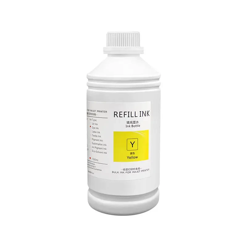 Водне чорнило Ocbestjet для плотерів Canon imagePROGRAF iPF6xx/7xx/8xx, TM-2xx/3xx, Yellow, 1000 мл, фото 1