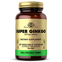 Гинкго Билоба Solgar (Super Ginkgo) 120 растительных капсул