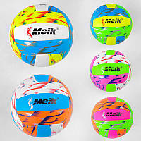 Мяч волейбольный 5 видов, вес 300 грамм, материал PU, баллон резиновый (60шт)