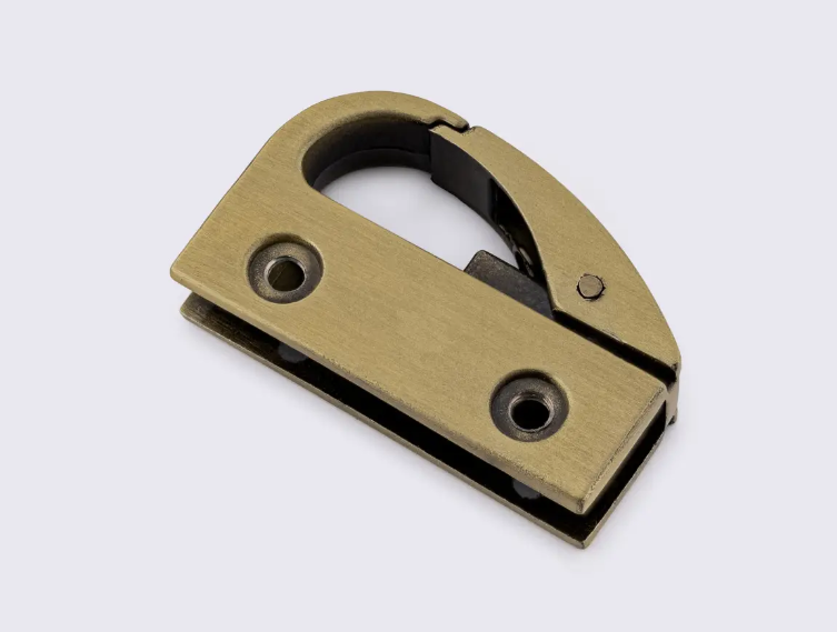 Тримач із карабіном/тримач наплічного ременя/карабін для барсетки/плоский карабін/антик/1588