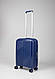 Комплект валіз Франція поліпропілен з розширенням Велика Середня Мала L M S синій Snowball 20103, фото 4