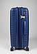 Комплект валіз Франція поліпропілен з розширенням Велика Середня Мала L M S синій Snowball 20103, фото 9