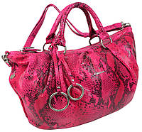 Женская кожаная сумка Giorgio Ferretti 42х22х12 см Розовый (M31357M24 rose)