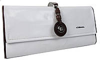 Жіночий шкіряний клатч Giaguaro Giorgio Ferretti 31х15х4 см Білий (31085H2032)