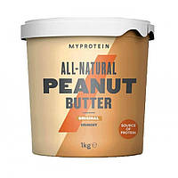 Арахісова паста Myprotein Peanut Butter Smooth - 1000g, натуральна паста арахісу, замінник харчування