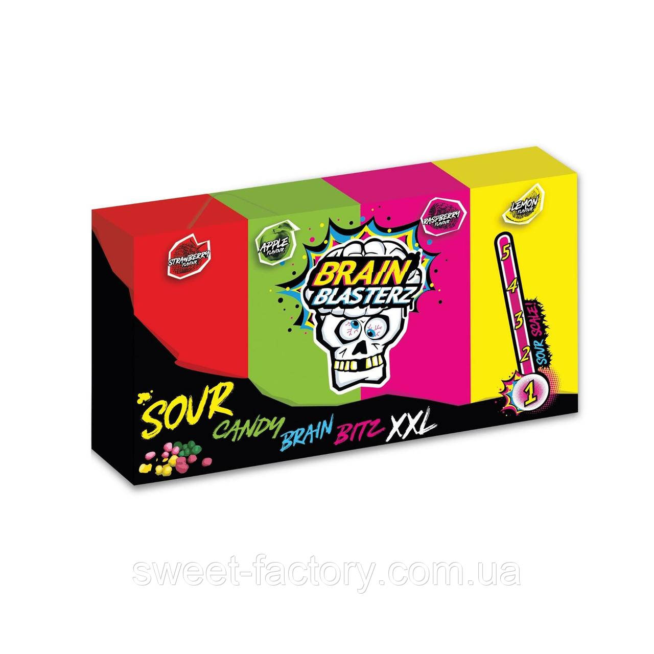 Драже Brain Blasters Sour Candy Brain Bitz XXL 144g