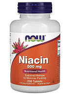 NOW Niacin / Ниацин 500 мг в таблетках №250