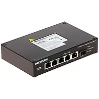 Коммутатор Hikvision DS-3T0306HP-E/HS Свитч 4-портовый Коммутатор неуправляемый POE коммутатор Hikvision