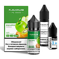 Набор для самозамеса солевой Flavorlab PE 10000 30 мл, 0-50 мг Kiwi Apple (Яблоко киви)-ЛВP